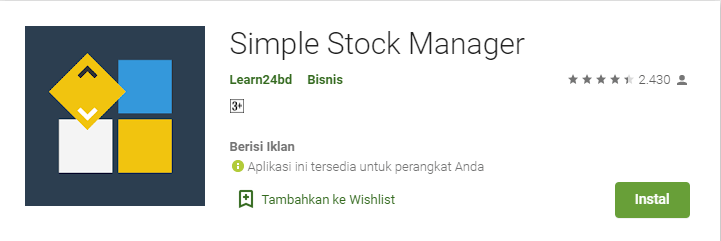 simple stock manager