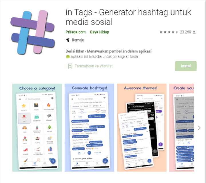 tools riset hastag instagram - in tags