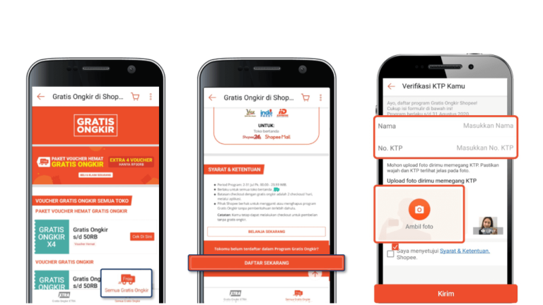 Cara Daftar Gratis Ongkir Shopee Lewat HP Dan PC (Update 2022)