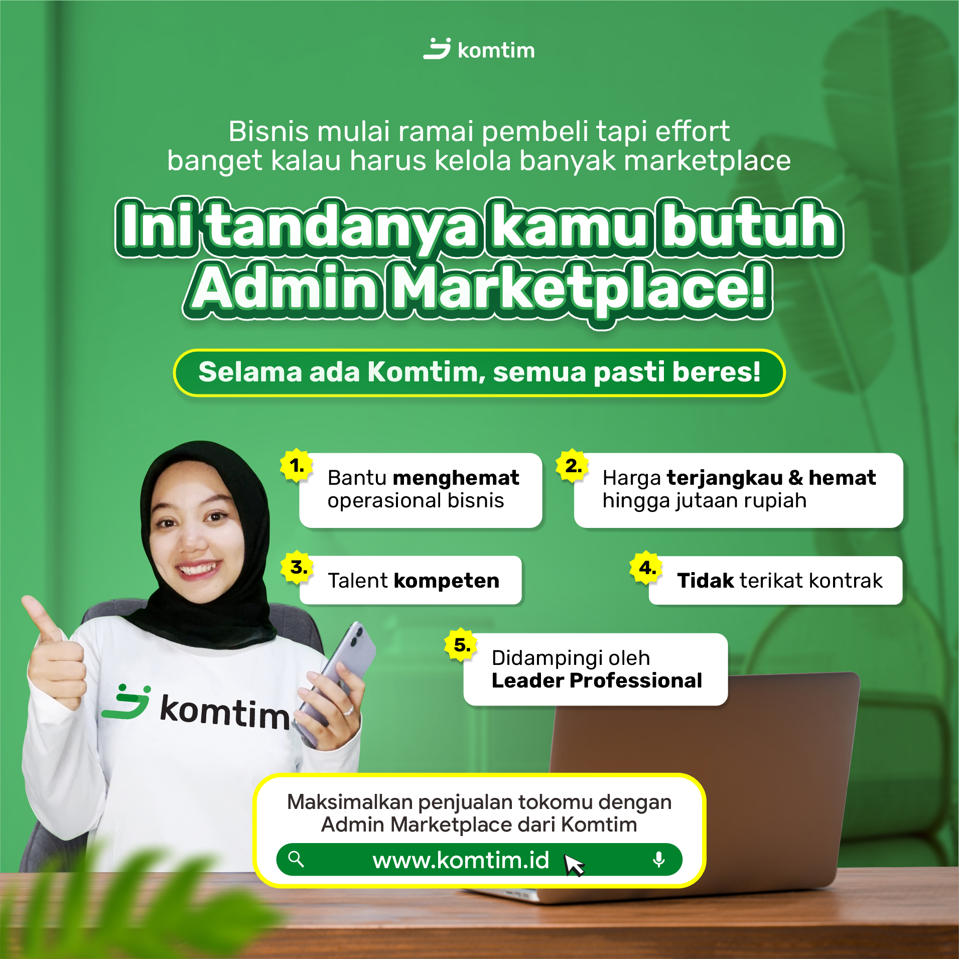 Admin Marketplace komerce