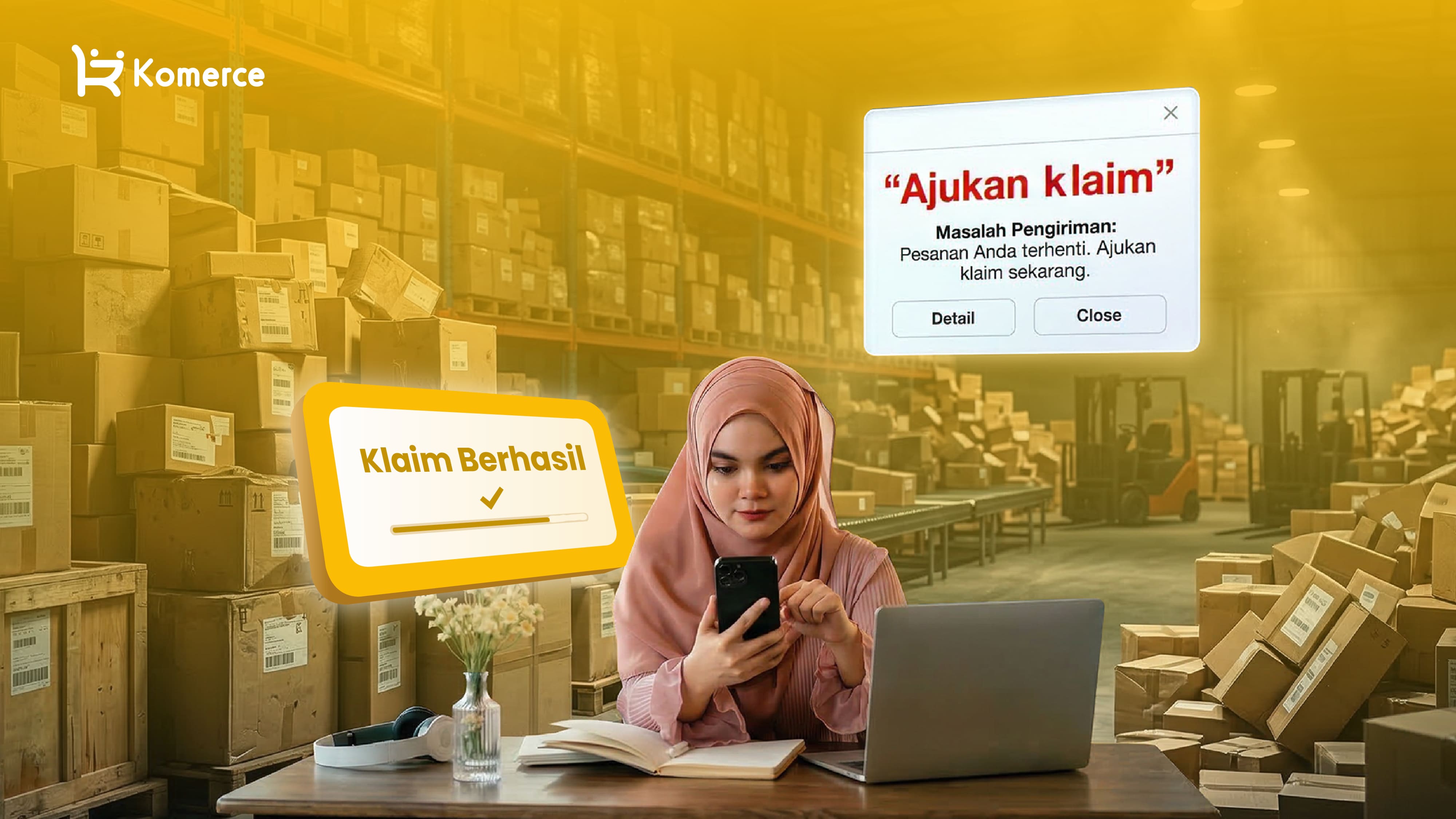 Cara klaim paket hilang atau stuck di ekspedisi.